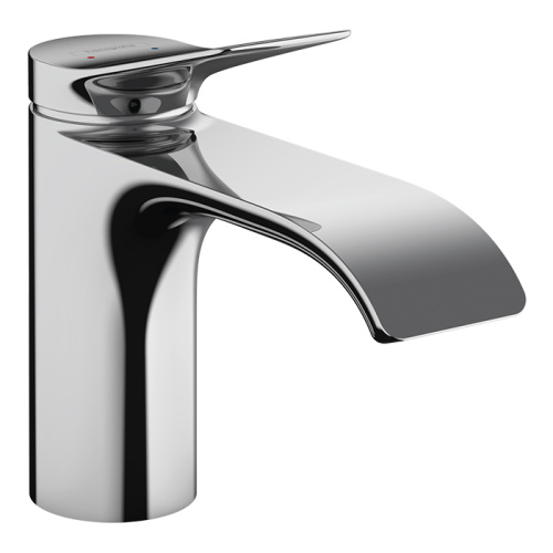 картинка HANSGROHE VIVENIS Смеситель для раковины на 1 отверстие, однорычажный, высота излива 80 мм., с донным клапаном, цвет хром от магазина Сантехстрой