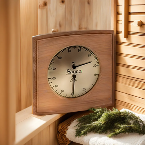 картинка Термогигрометр SAWO 285-THD кедр от магазина Сантехстрой