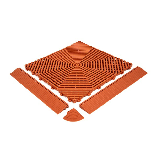 картинка Бордюр для модульного покрытия Helex 2шт/уп, терракот от магазина Сантехстрой