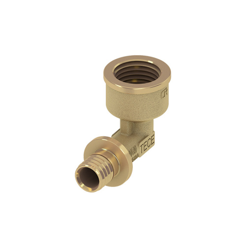 картинка Уголок соединительный, TECE, TECEflex, 16 х 1/2" В, с муфтой, латунь от магазина Сантехстрой