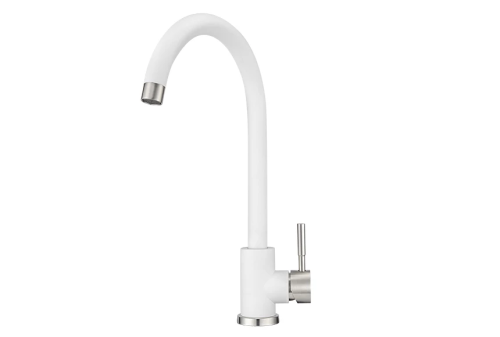 картинка Смеситель для кухни GRANULA (ST-4031, БЕЛЫЙ) от магазина Сантехстрой