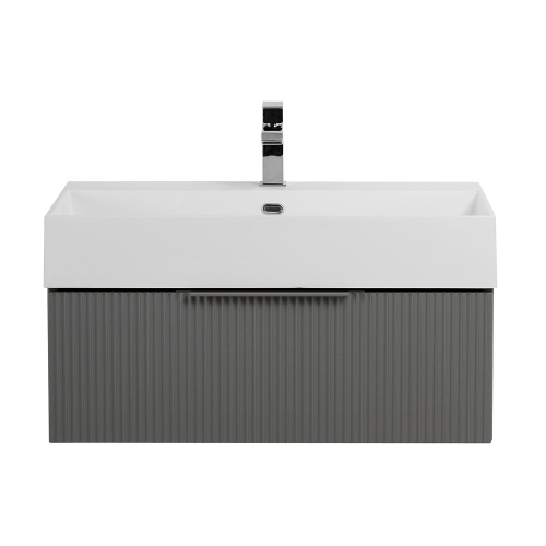 картинка Тумба под раковину PREMIUM с выдвижным ящиком, 55419 Plisse Grigio nuvola, 70x44x25 от магазина Сантехстрой