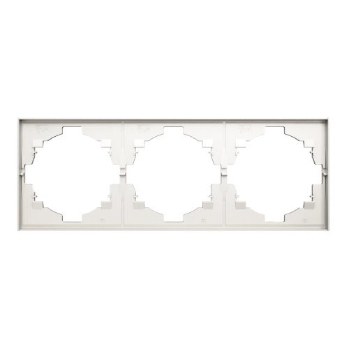 картинка Рамка STRONG 3-постовая жемчуг KRANZ от магазина Сантехстрой