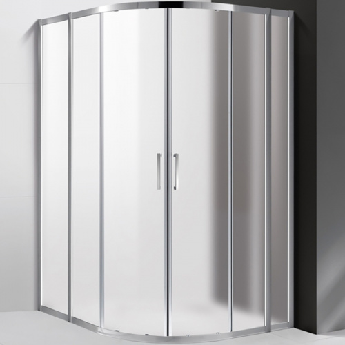 картинка Душевой уголок Cezares Molveno R-22 120х120 MOLVENO-R-22-90+30-P-Cr профиль Хром стекло рифленое от магазина Сантехстрой