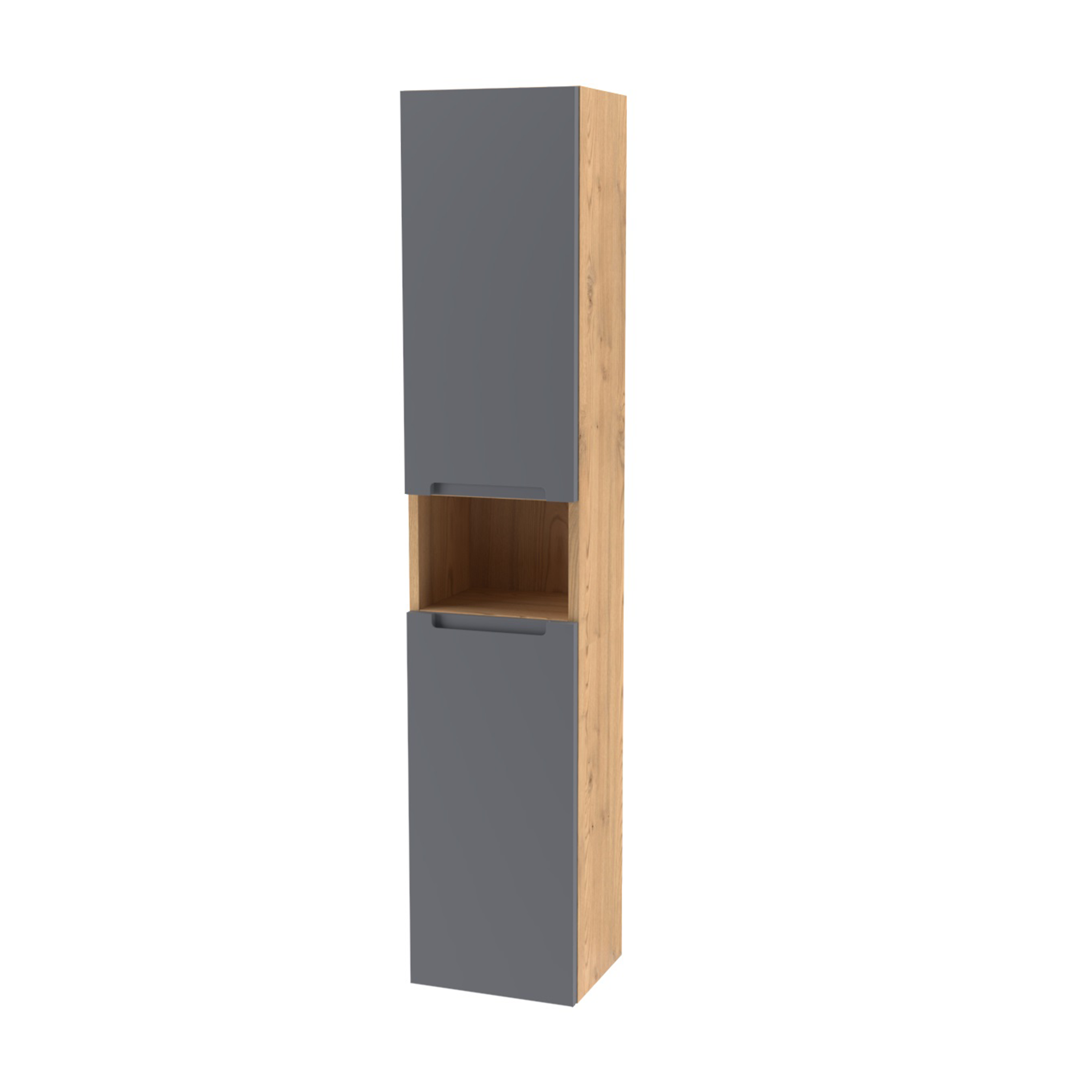 картинка Пенал Дион Графит мат/Дуб от магазина Сантехстрой