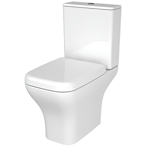 картинка Унитаз компакт Vitra Polar Open-Back 9843B003-7201 с бачком и сиденьем Микролифт от магазина Сантехстрой