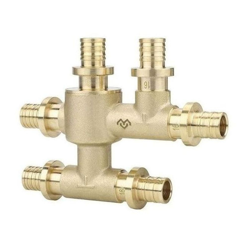картинка Узел VARMEGA Slide-fit распределительный, 16, аксиальный, латунь, VM53511 от магазина Сантехстрой