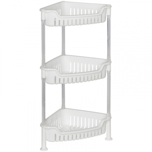 картинка Этажерка угловая трехэтажная Grampus GR-7293 от магазина Сантехстрой