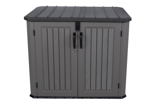 картинка Lifetime, США Ящик пластиковый WoodLook, 1380 л, серый от магазина Сантехстрой