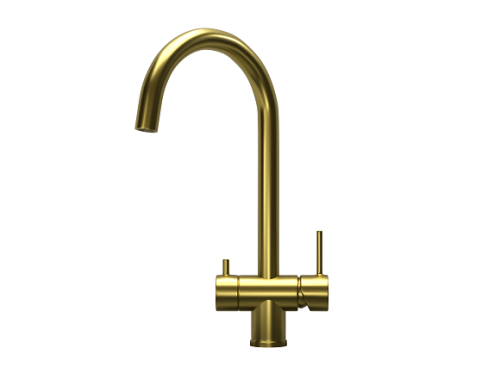 картинка Смеситель для кухни GRANULA (7104, ЗОЛОТО САТИН) от магазина Сантехстрой