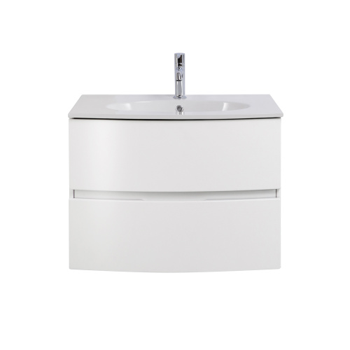 картинка Тумба под раковину ELETTRA с двумя выдвижными ящиками 55521 Bianco opaco, 74x51x55 от магазина Сантехстрой