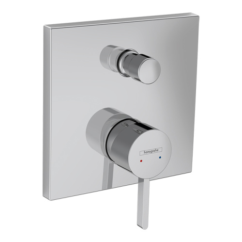 картинка HANSGROHE FINORIS Смеситель для душа встраиваемый, однорычажный, с переключателем на 2 положения, внешняя часть, цвет хром от магазина Сантехстрой
