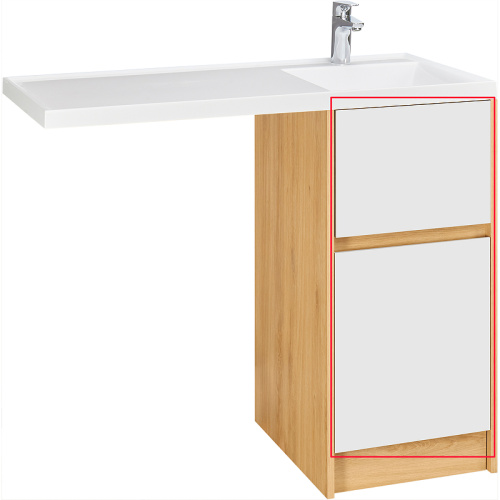 картинка Фасад для тумбы Aquaton Лондри 40 Белый (1A274901LH010) от магазина Сантехстрой