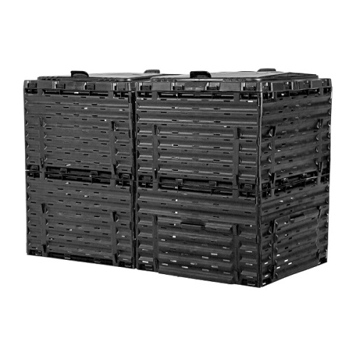 картинка Компостер  Piteco с крышкой 600л чёрный от магазина Сантехстрой