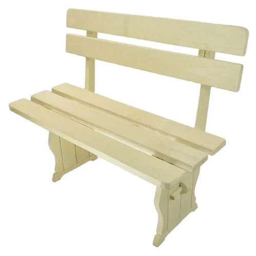 картинка Лавка со спинкой 1500х300х440мм (осина) от магазина Сантехстрой