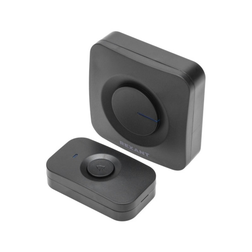 картинка Беспроводной дверной звонок c цифровым кодированием 52 мелодии 150м IP56 (черный) REXANT от магазина Сантехстрой