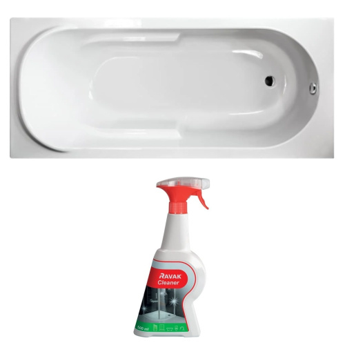 картинка Комплект SAN60 Акриловая ванна Berges Wasserhaus Lumbo 170x75 050003 без гидромассажа + чистящее средство от магазина Сантехстрой