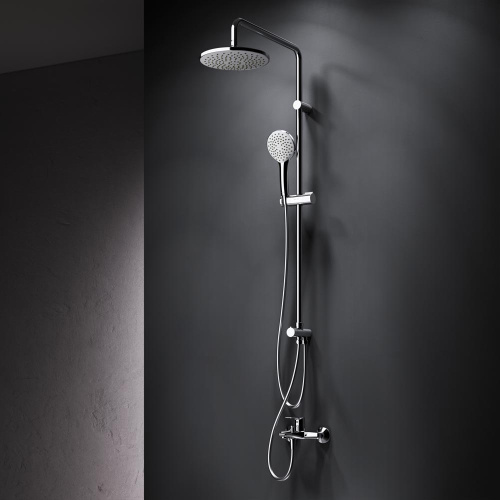 картинка F40890A14 Gem набор 2в1: см-ль д/ванны/душа, верхний душ d 220 мм, ручн.душ 110 мм, 1 ф-ция, душевая от магазина Сантехстрой