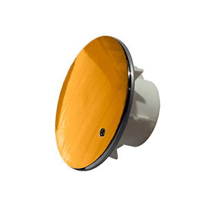 картинка Декоративная крышка сифона Cezares TRAY-COVER-G для поддона, золото от магазина Сантехстрой