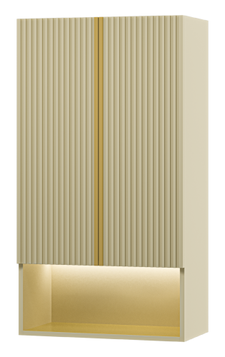 картинка Шкаф Brevita Vega 60 над стиральной машиной подвесной (кремовый) от магазина Сантехстрой