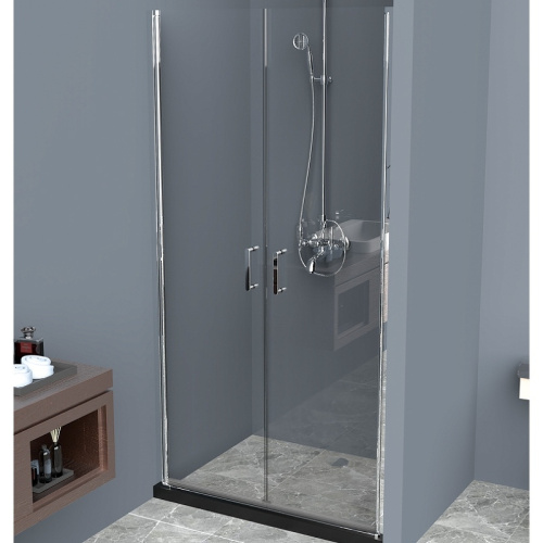 картинка Душевая дверь BelBagno Uno 90 UNO-B-2-90-C-Cr профиль Хром стекло прозрачное от магазина Сантехстрой