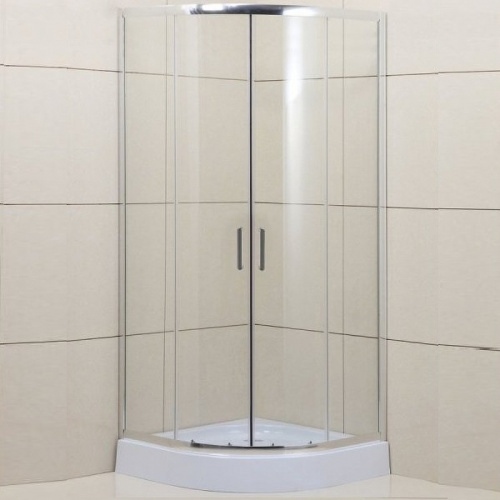 картинка Душевой уголок BelBagno Uno 100х100 UNO-195-R-2-100-C-Cr профиль Хром стекло прозрачное от магазина Сантехстрой