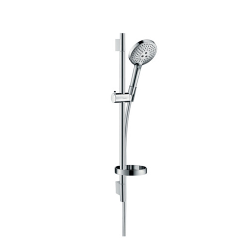 картинка HG Raindance Select S Душевой набор: штанга 650mm, ручной душ 120, 3jet (Rain, RainAir, WhirlAir), мыльница, шланг, цвет: хром от магазина Сантехстрой