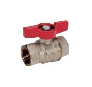 картинка Кран шаровой полнопр. DADO 1" B-В кран ручка- бабочка красная от магазина Сантехстрой