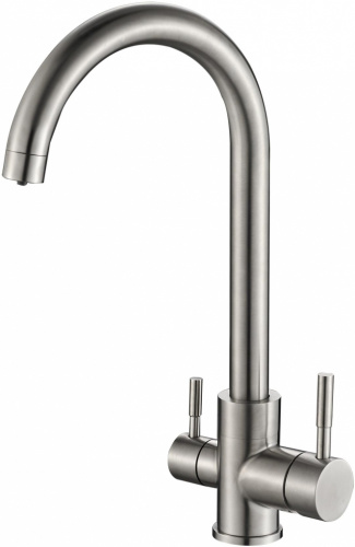 картинка смеситель для кухни zorg sh 713 inox хром