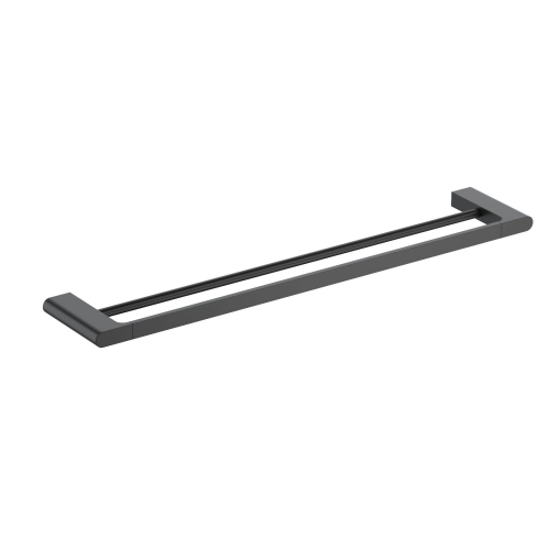 картинка Полотенцедержатель двойной Timo Luiro черный матовый (18456/03) от магазина Сантехстрой