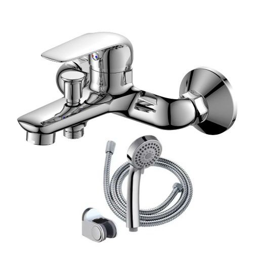 изображение смеситель для ванны/душа orange iris m41-100cr с душевым набором