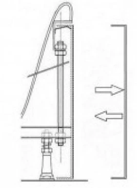 картинка B2E000001N Sabina 80 крепление панели. от магазина Сантехстрой
