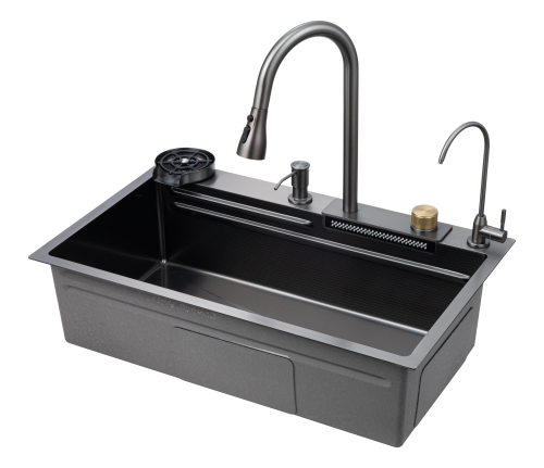 картинка Мойка кухонная с водопадом Savol (S-SC003Q) от магазина Сантехстрой