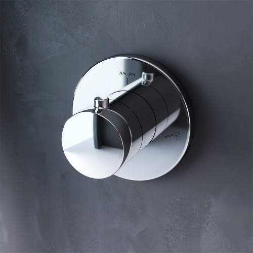 фото f0800100 переключатель на три положения, монтируемый в стену, хром, шт.