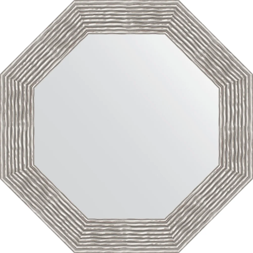 картинка Зеркало Evoform Octagon BY 3809 67x67 см волна хром от магазина Сантехстрой