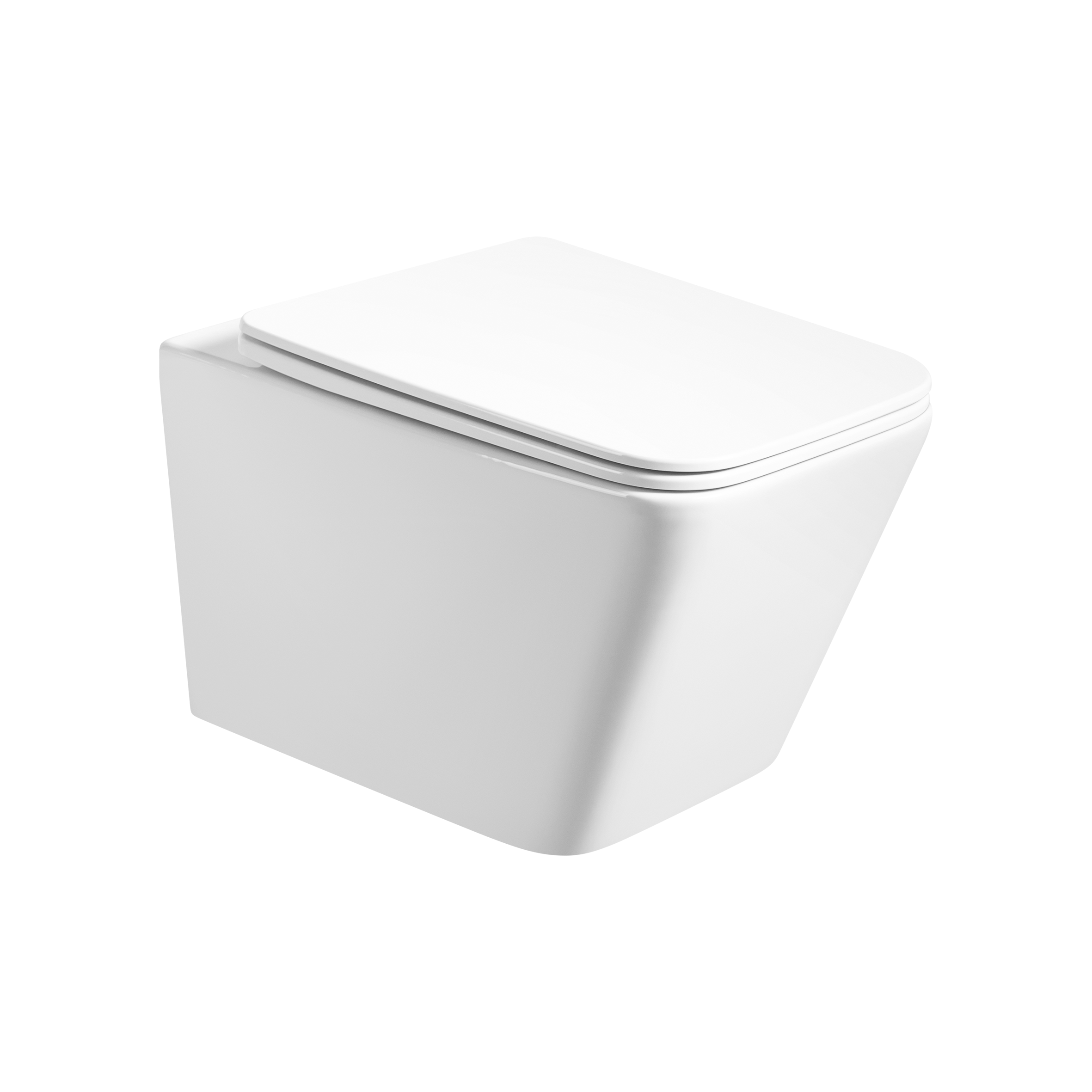 картинка Унитаз подвесной с сиденьем микролифт Oliveeka (белый) от магазина Сантехстрой