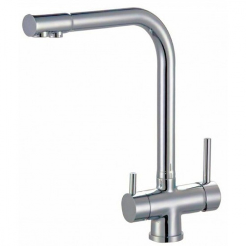 картинка смеситель для кухни zorg zr 348 yf satin хром