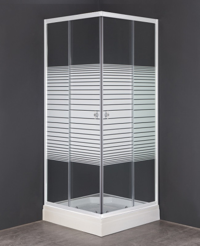 картинка Душевое ограждение Loranto 90х90х195, поддон 13 см (CS-8024S) от магазина Сантехстрой