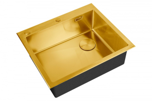 картинка Кухонная мойка из нержавейки ZORG LUX 5951 BRONZE с накладкой от магазина Сантехстрой