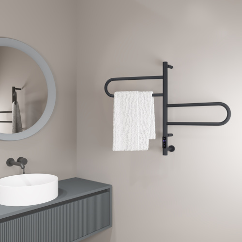 картинка Полотенцесушитель электрический Vincea VTD-1R1CGE 44×60, графит, таймер от магазина Сантехстрой