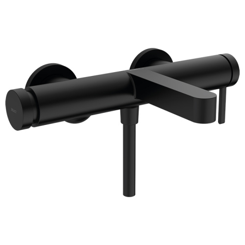 картинка HANSGROHE FINORIS Смеситель для ванны настенный, однорычажный, цвет черный матовый от магазина Сантехстрой
