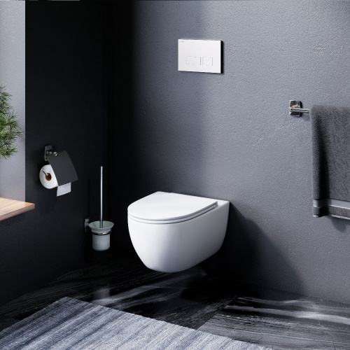 картинка IS47001.111700 Комплект инсталляция с клав Pro S белый с подв унит Awe FlashClean с сид м/лифт от магазина Сантехстрой