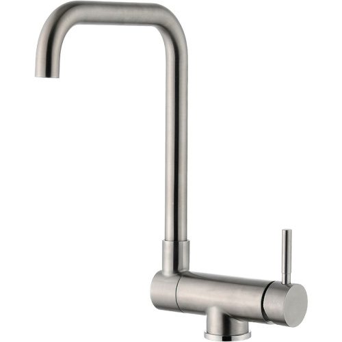 картинка смеситель для кухни zorg steel hammer sh 5197 inox нержавеющая сталь