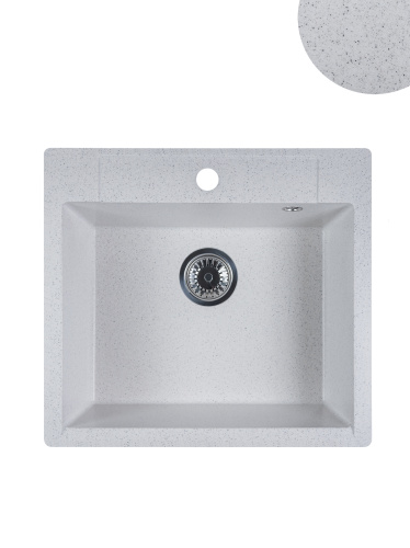 картинка Кухонная мойка прямоугольная 550х500мм Reflexion Cubi RX1555TN, олово от магазина Сантехстрой
