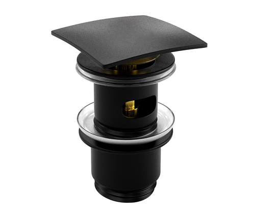 картинка Донный клапан WasserKRAFT Abens A164 Черный матовый от магазина Сантехстрой