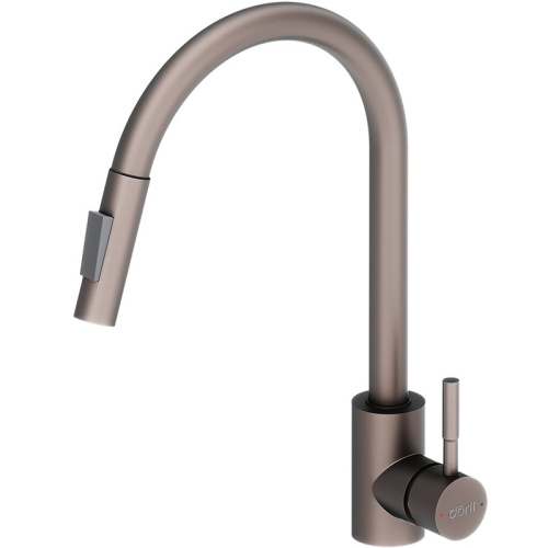 картинка d3007511 logic кухонный смеситель  с вытягивающимся изливом, сатин