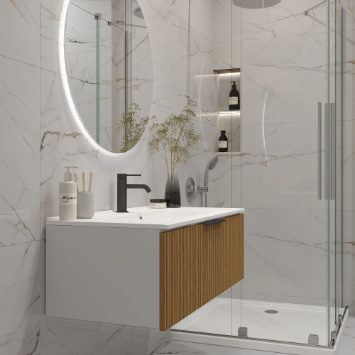 картинка Раковина накладная Oliveeka S60 белая от магазина Сантехстрой