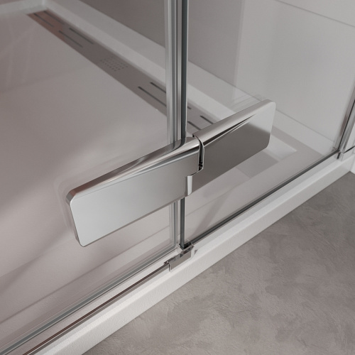 картинка Душевая дверь Cezares Liner 120 L LINER-B-12-120-C-Cr-L профиль Хром стекло прозрачное от магазина Сантехстрой