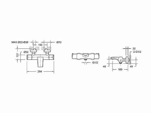 фото смеситель для ванны bravat f6353387cp-01-rus хром