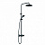 картинка Душевая стойка KLUDI LOGO DUAL SHOWER SYSTEM с термостатом, черный матовый (6808239-00) от магазина Сантехстрой